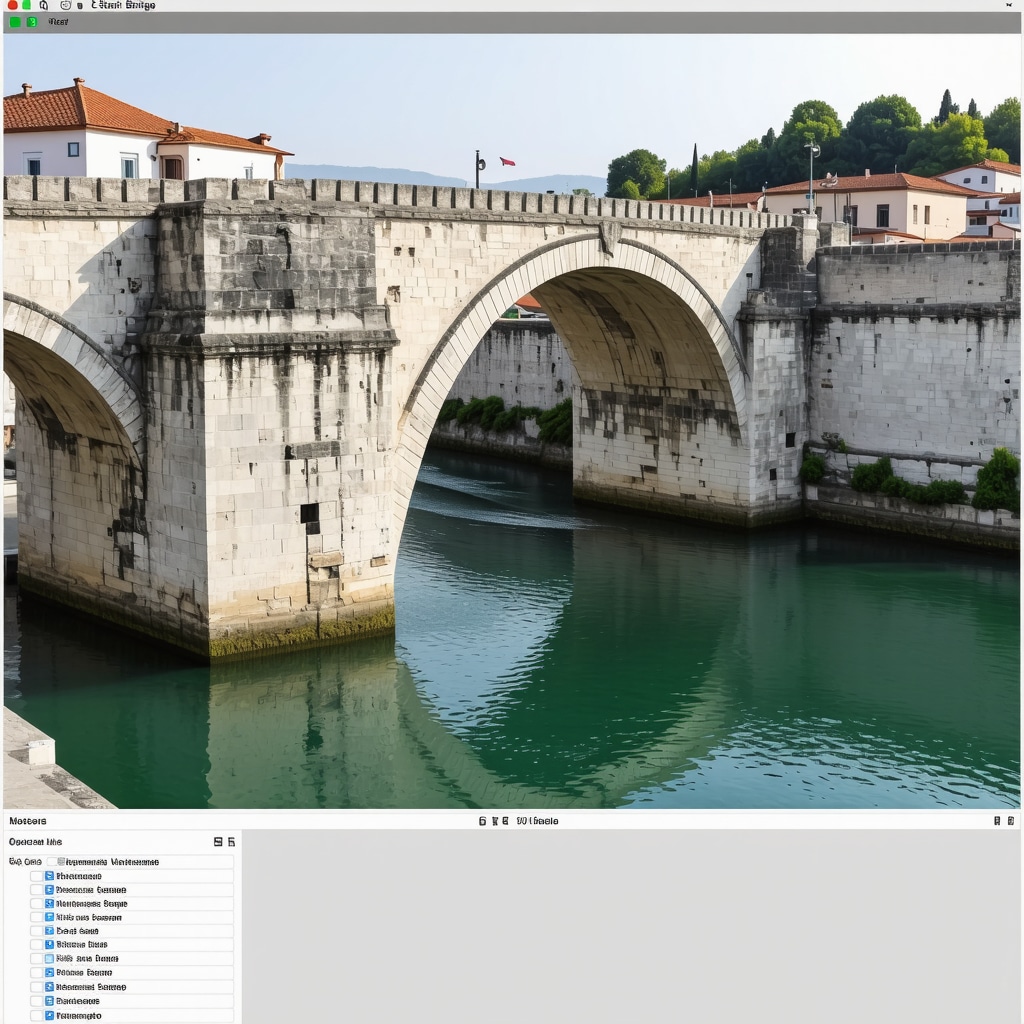 3D laser scanning technology applied to the historic Stari Most bridge in Mostar with digital reconstruction visuals