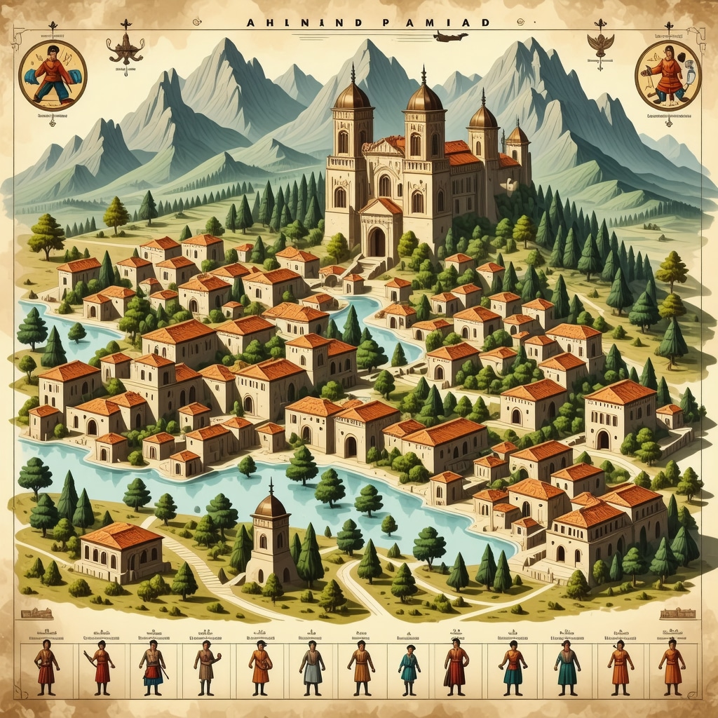 3D digital map illustrating cultural heritage sites and community engagement in Xanthi