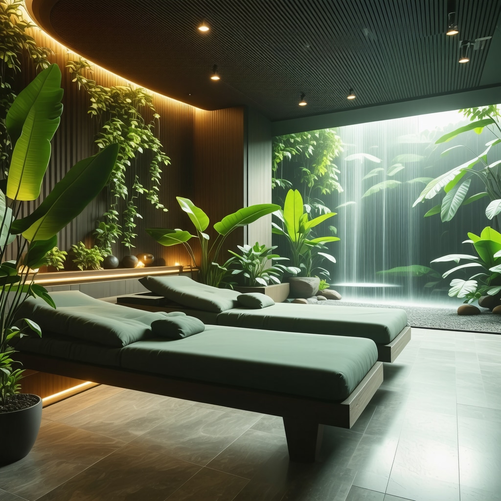 Modern wellness spa in Sokobanja with digital health monitoring and green energy systems