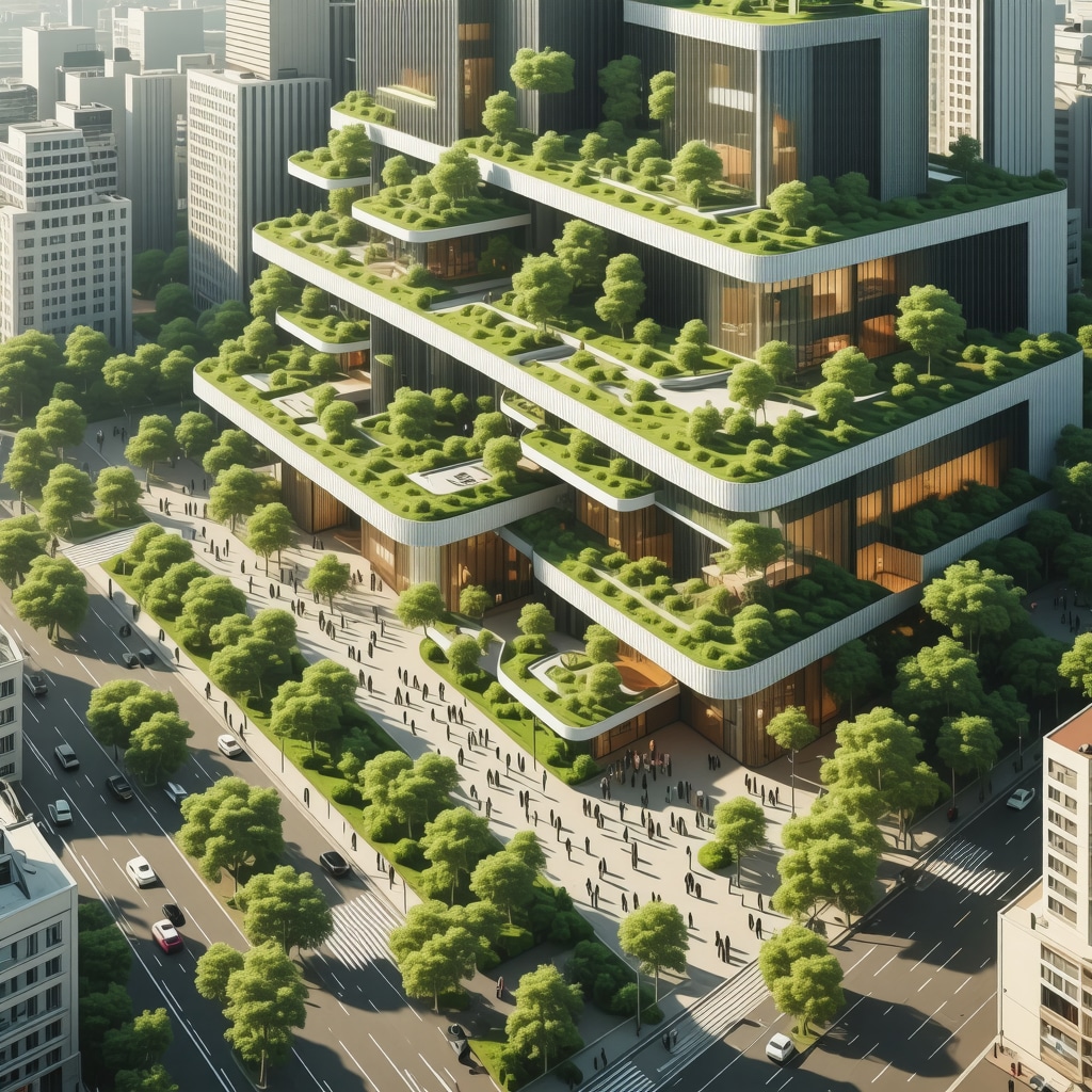 Visualization of Bucharest urban area with digital twin tech and sustainable green infrastructure
