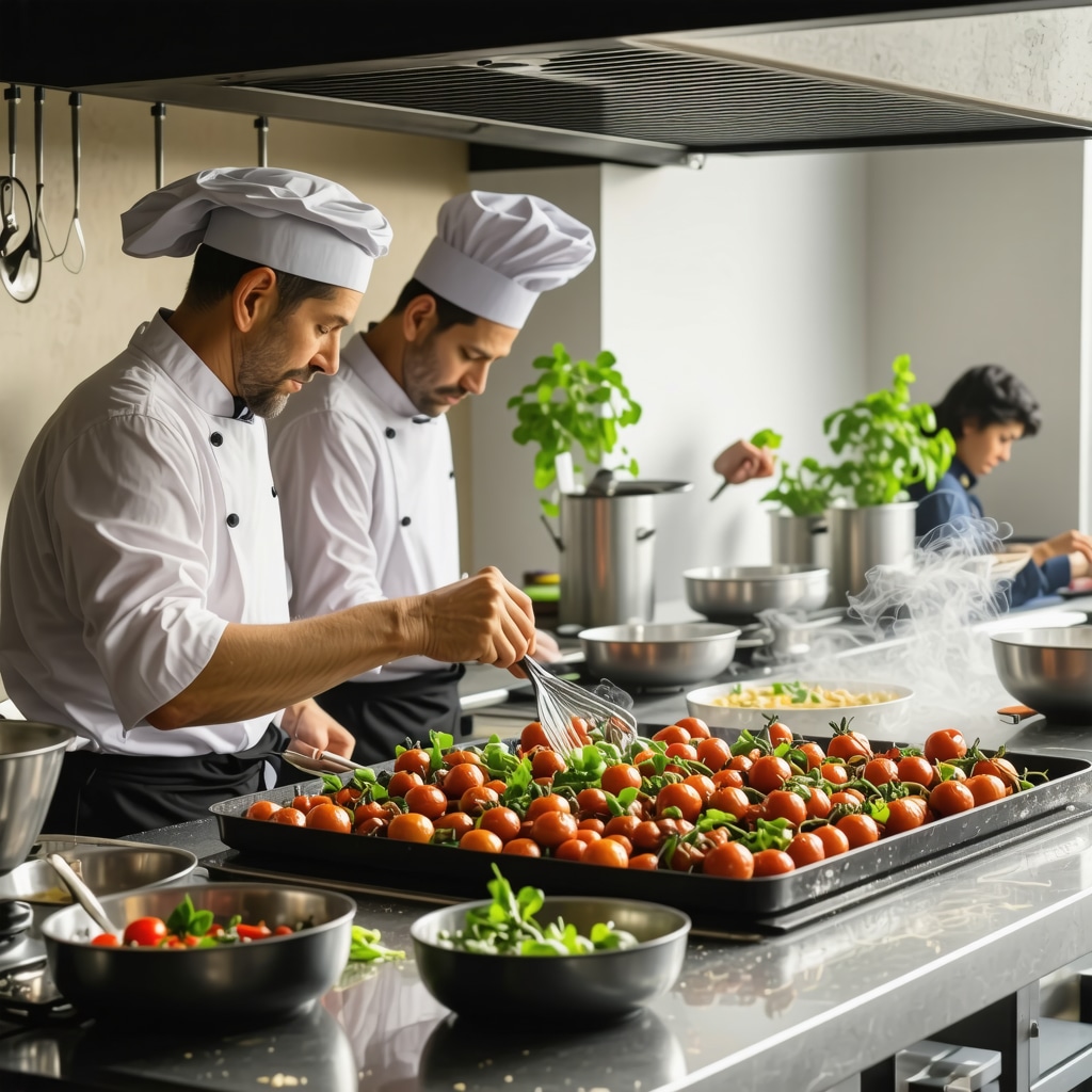 Modern kitchen in Kumanovo blending traditional Balkan cooking with digital and scientific tools