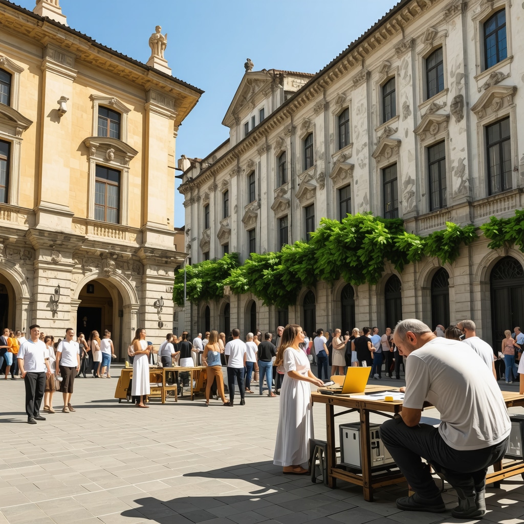Restoration works on historical buildings in Bucharest using eco-friendly techniques and digital 3D scanning with local cultural engagement