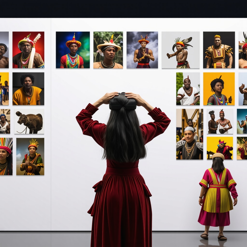Virtual reality interface displaying multiethnic cultural heritage and festival art from Banja Luka