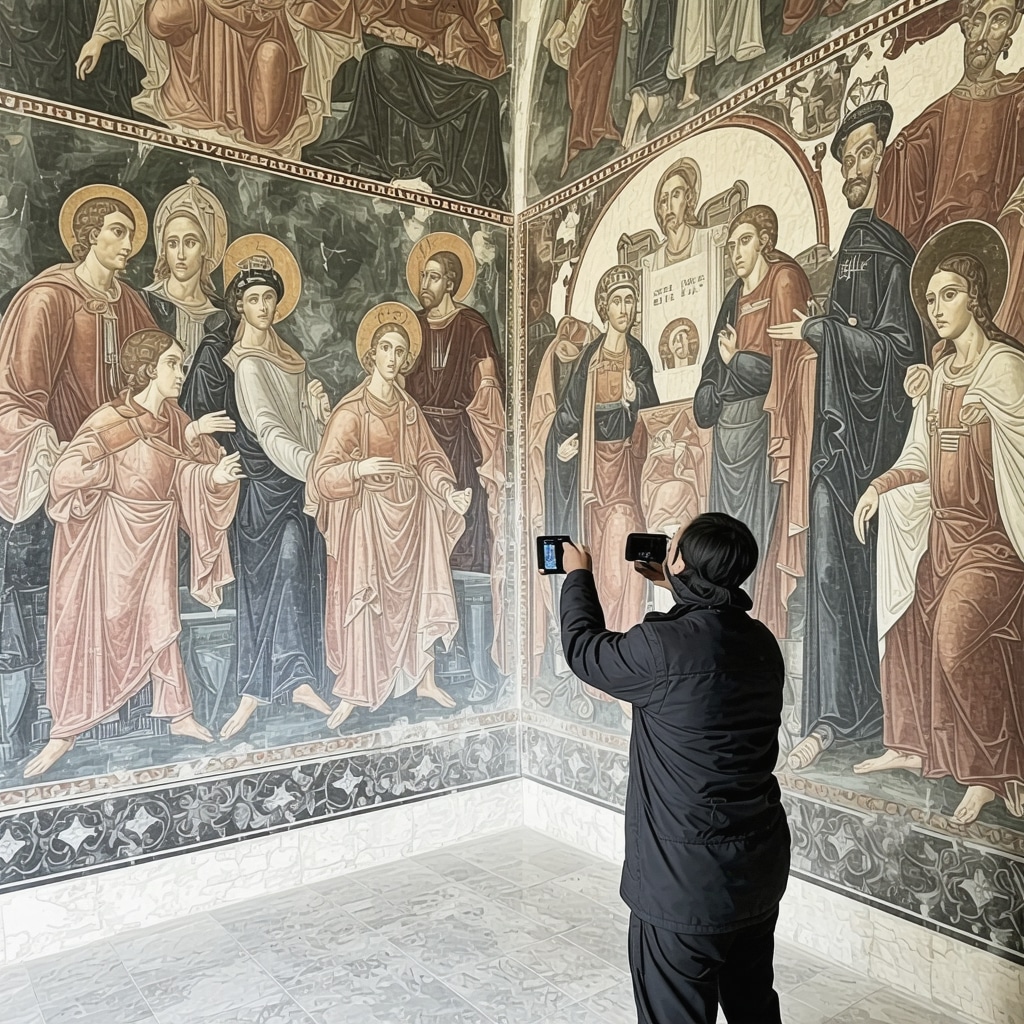 3D digital scanning of frescoes in Rila Monastery for conservation