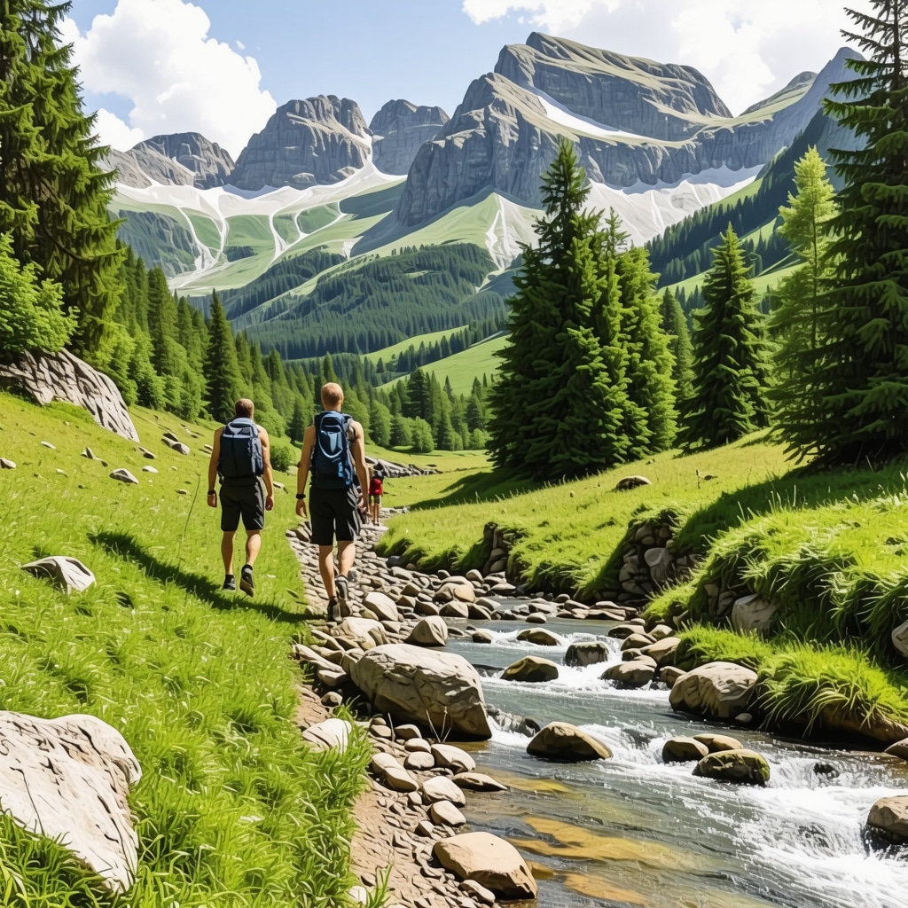 Hikers exploring a hidden mountain trail in Durmitor National Park guided by local expert