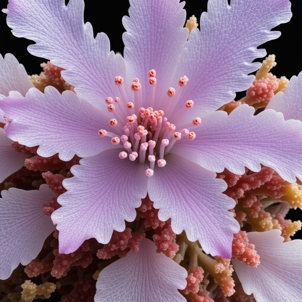 Detailed macro shot of an endemic plant in Brezovica captured with focus stacking