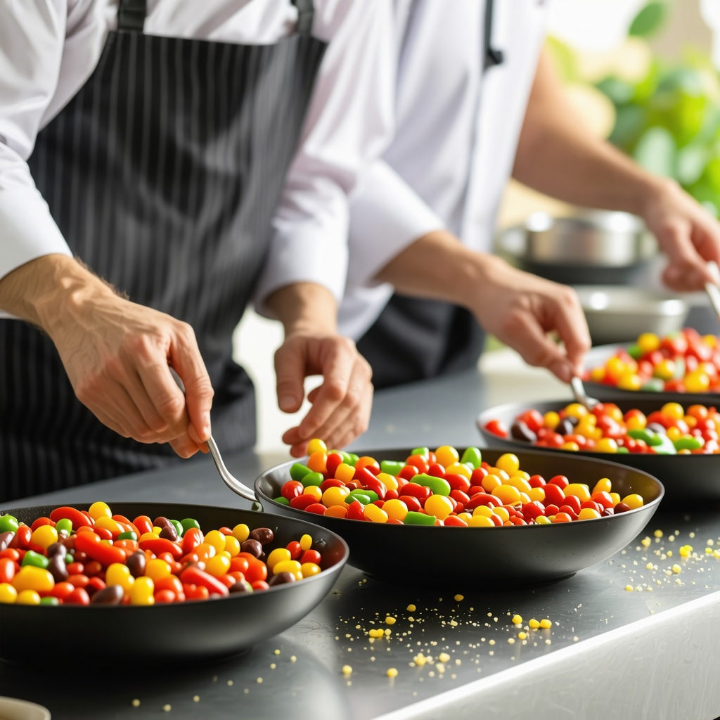 Chefs demonstrating traditional and molecular gastronomy techniques using local ingredients in Gevgelija