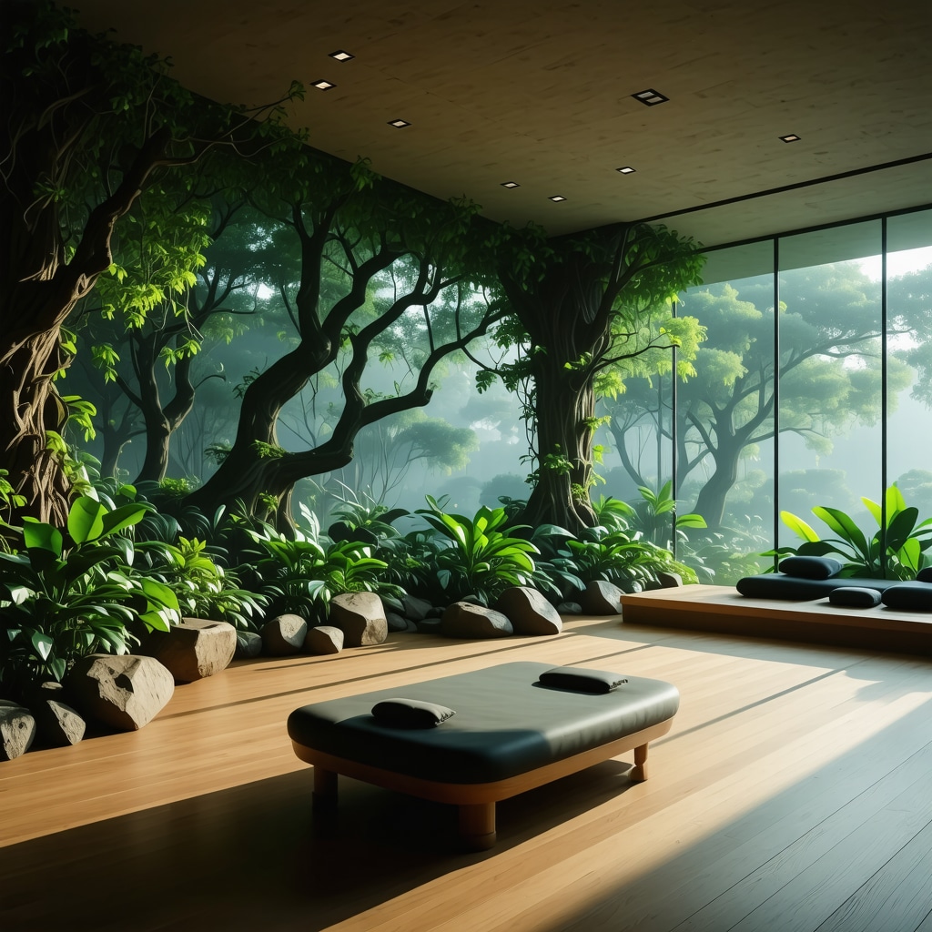 Wellness center with virtual reality therapy and biofeedback devices surrounded by diverse flora in Vrnjačka Banja