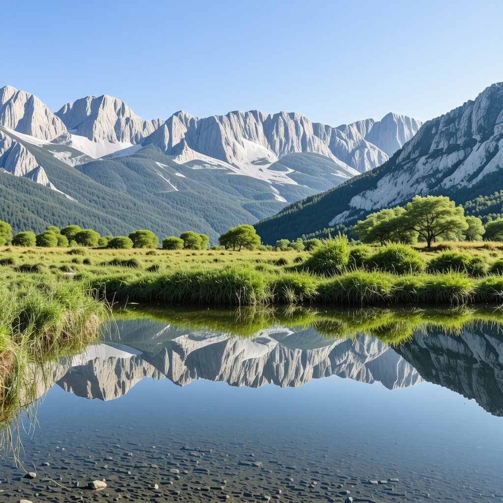 Panoramic view of Paklenica with graphical GIS and visitor tracking overlays illustrating sustainable tourism