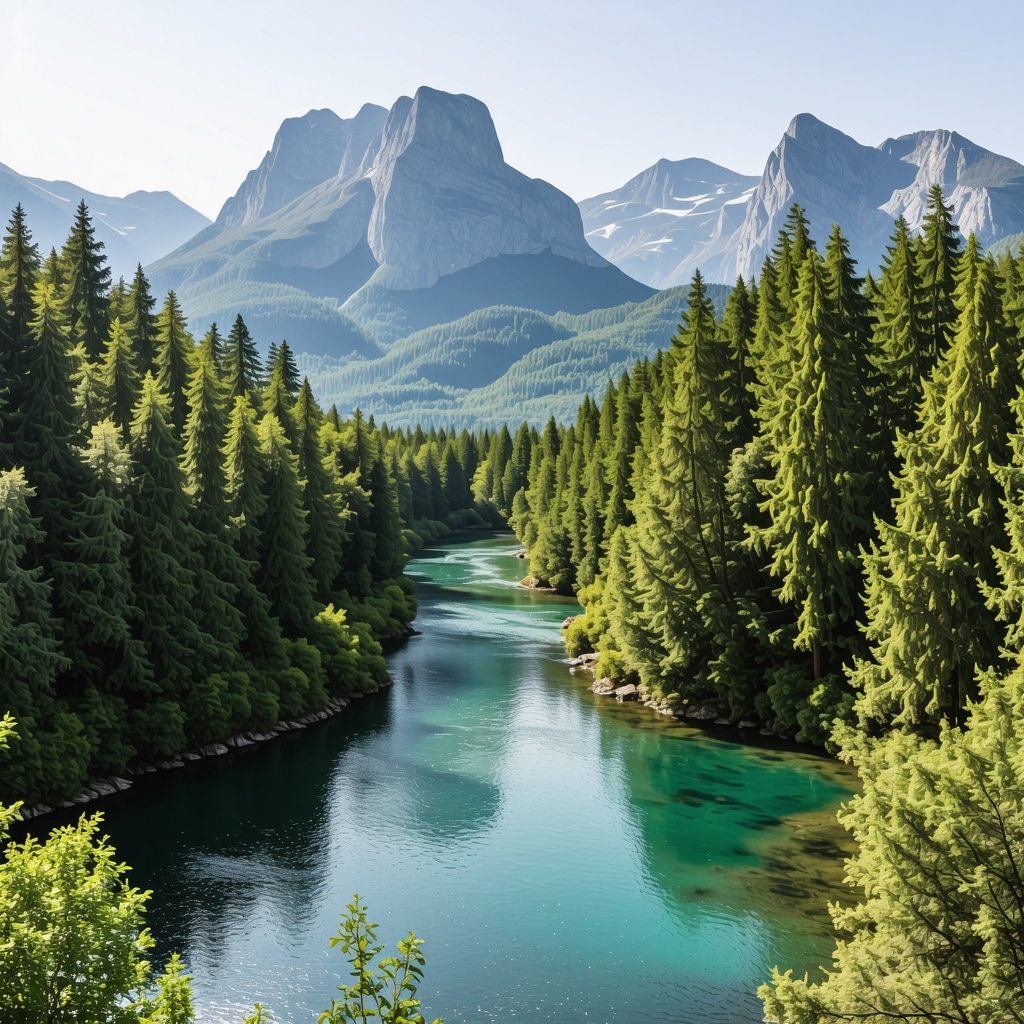 Pristine mountainous forests and rivers in Rožaje with hikers and birdwatchers
