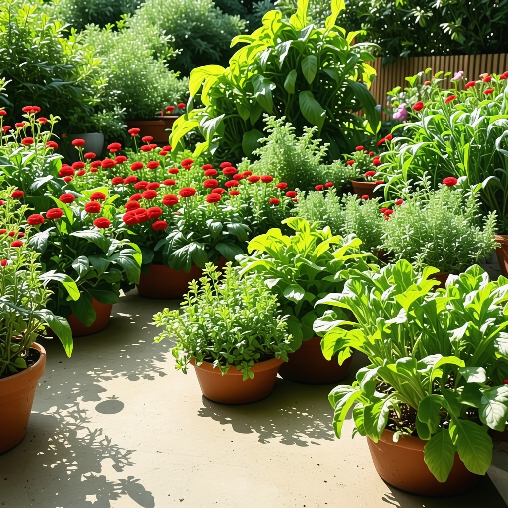 Permaculture garden in Edirne with native plants and culinary herbs
