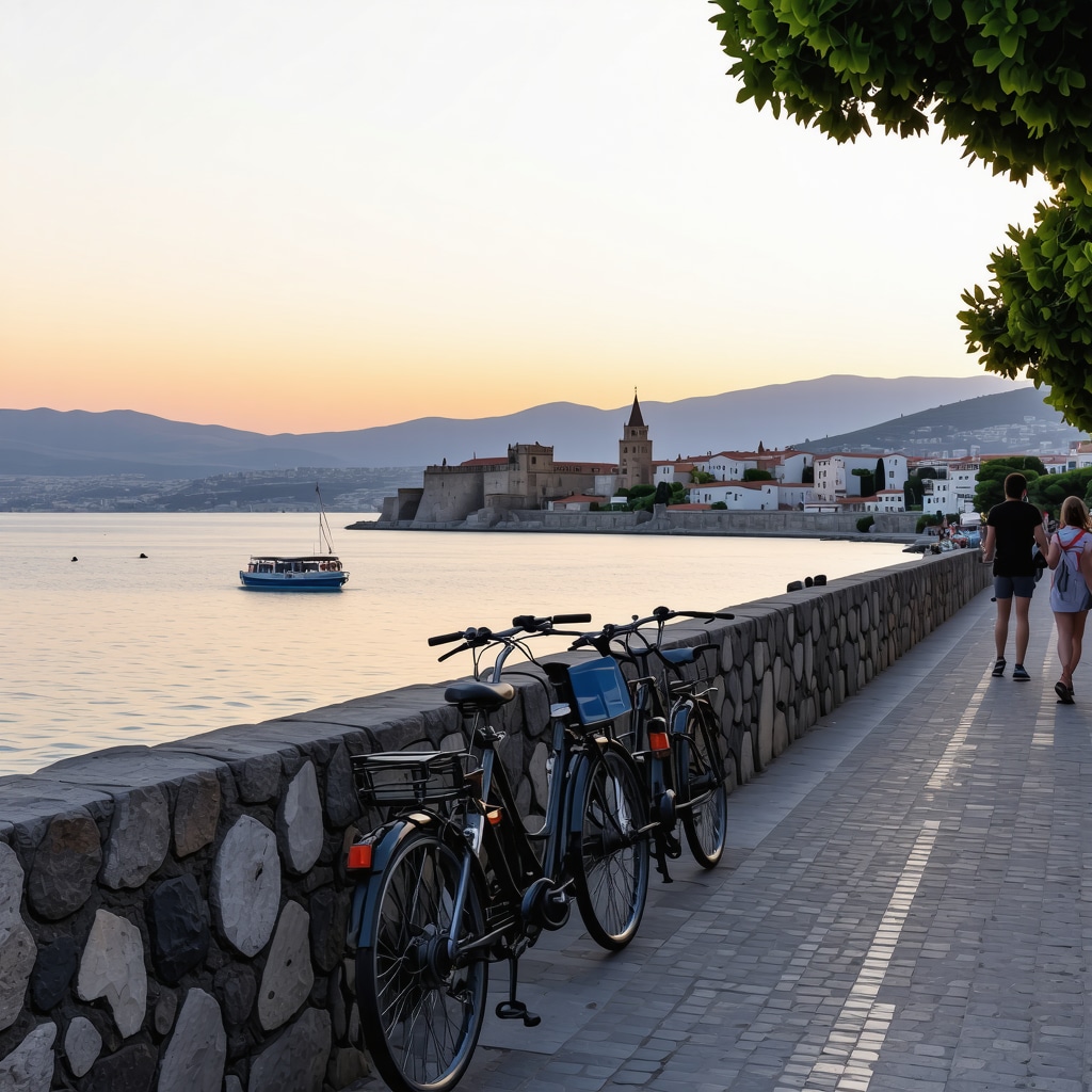 Nafplio cityscape showcasing historical fortresses alongside modern sustainable tourism infrastructure