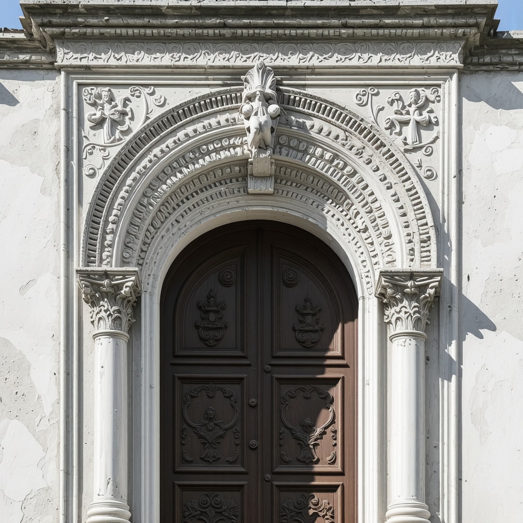 Ancient religious architecture in Novi Pazar with symbolic details