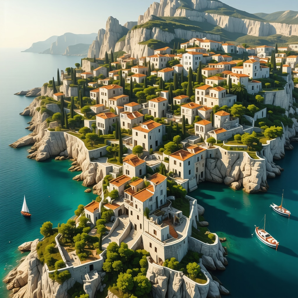 Tourists engaging with augmented reality and virtual reality technologies at Ulcinj's coastal heritage sites
