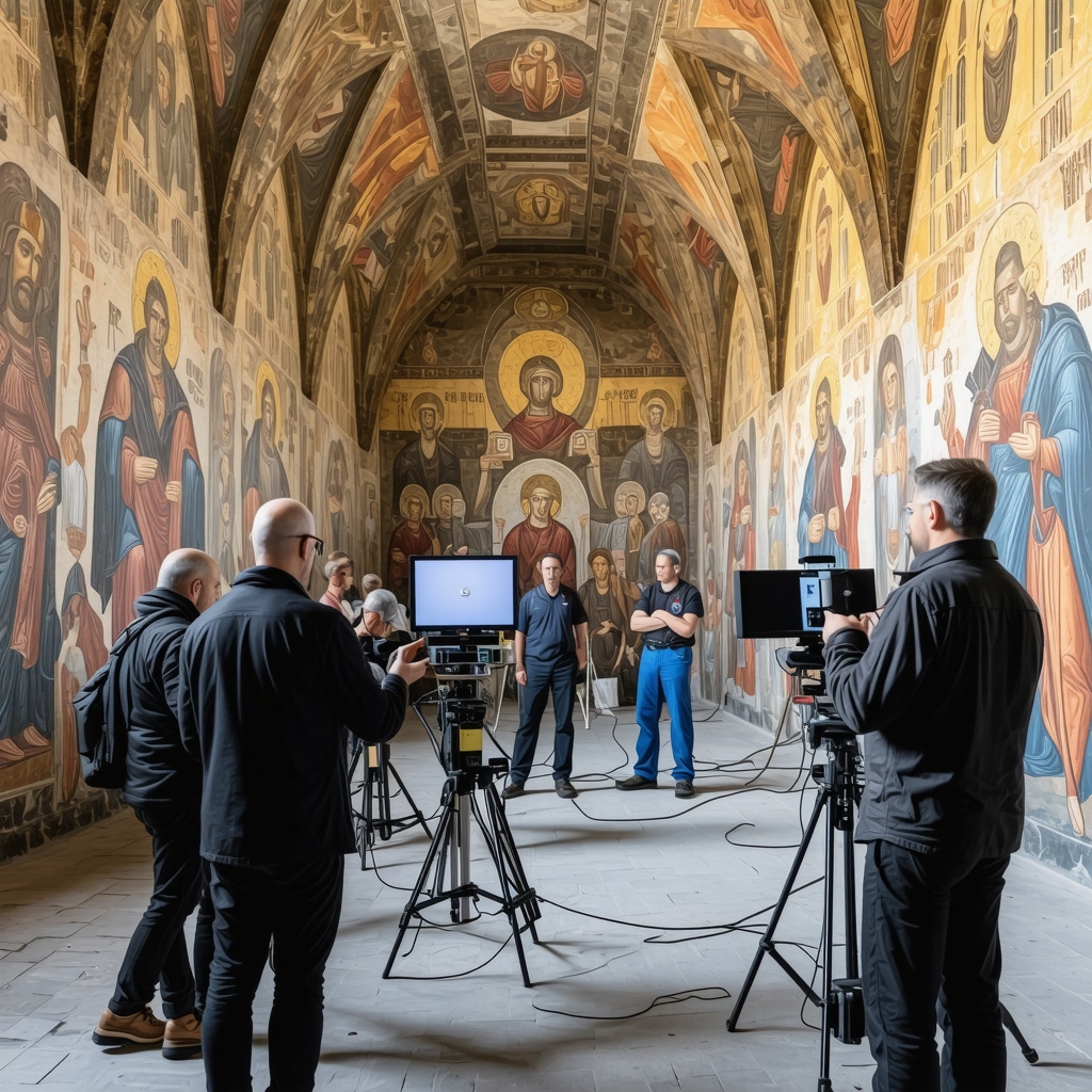 Digital scanning of Rila Monastery frescoes for cultural heritage conservation