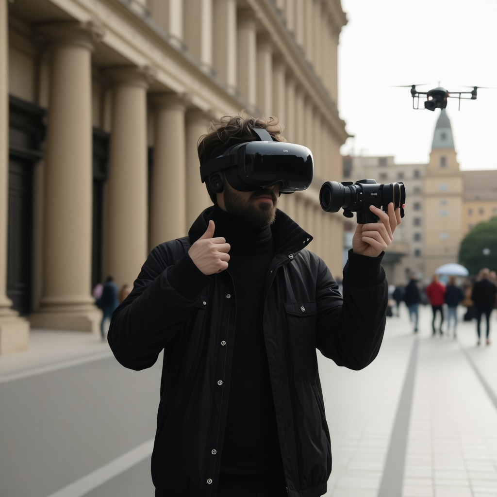 Urban photographer employing drone and virtual reality to capture Skopje's urban heritage