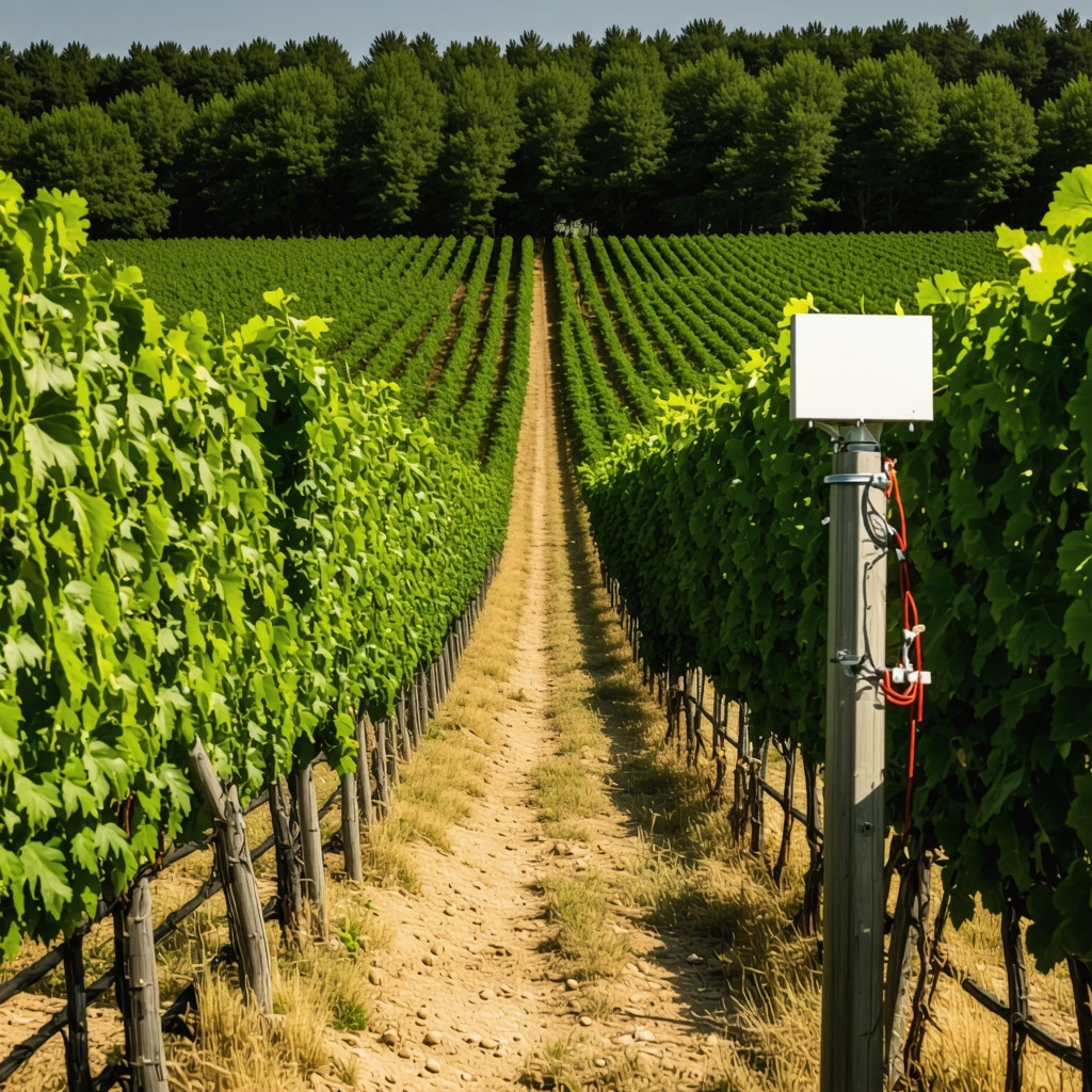 IoT senzorji v vinogradih Tekirdağ za spremljanje mikroklime
