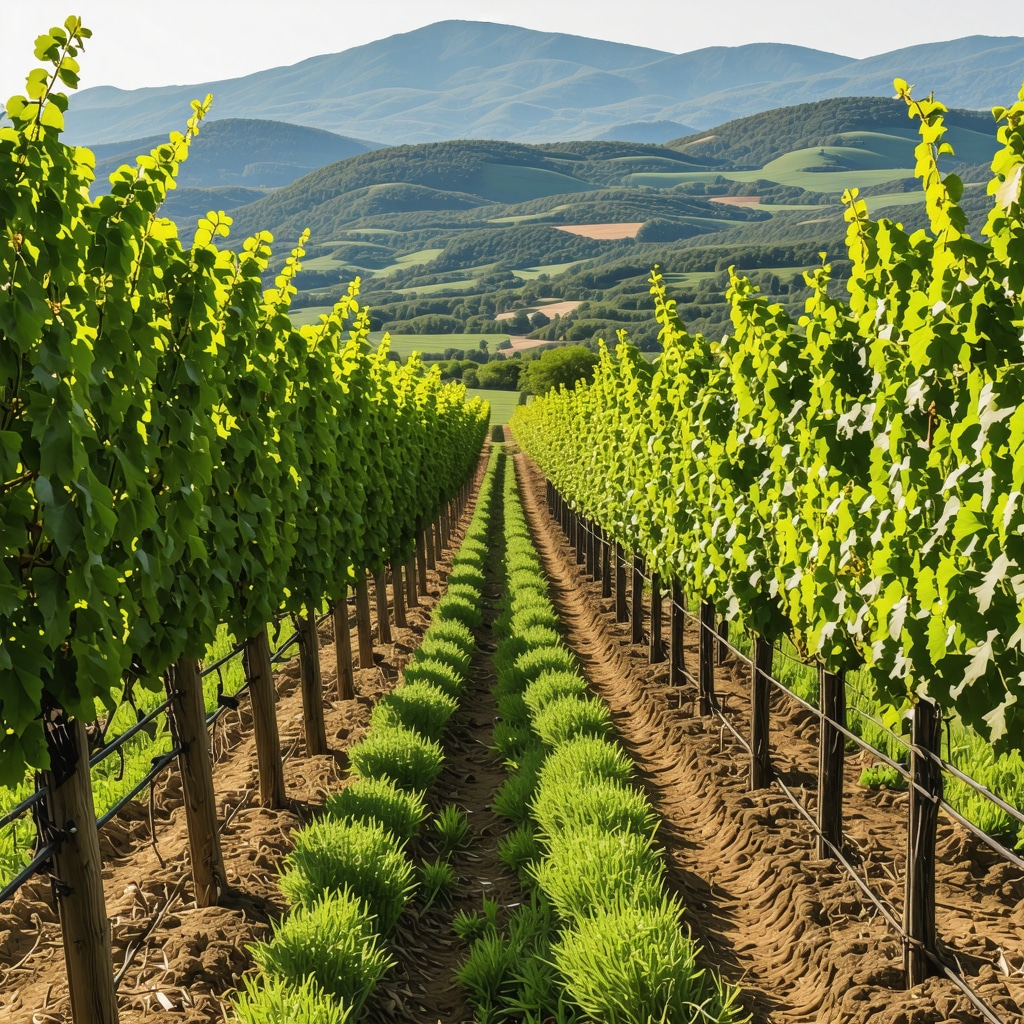 Modern vineyard in Melnik with smart sensors and eco-friendly practices