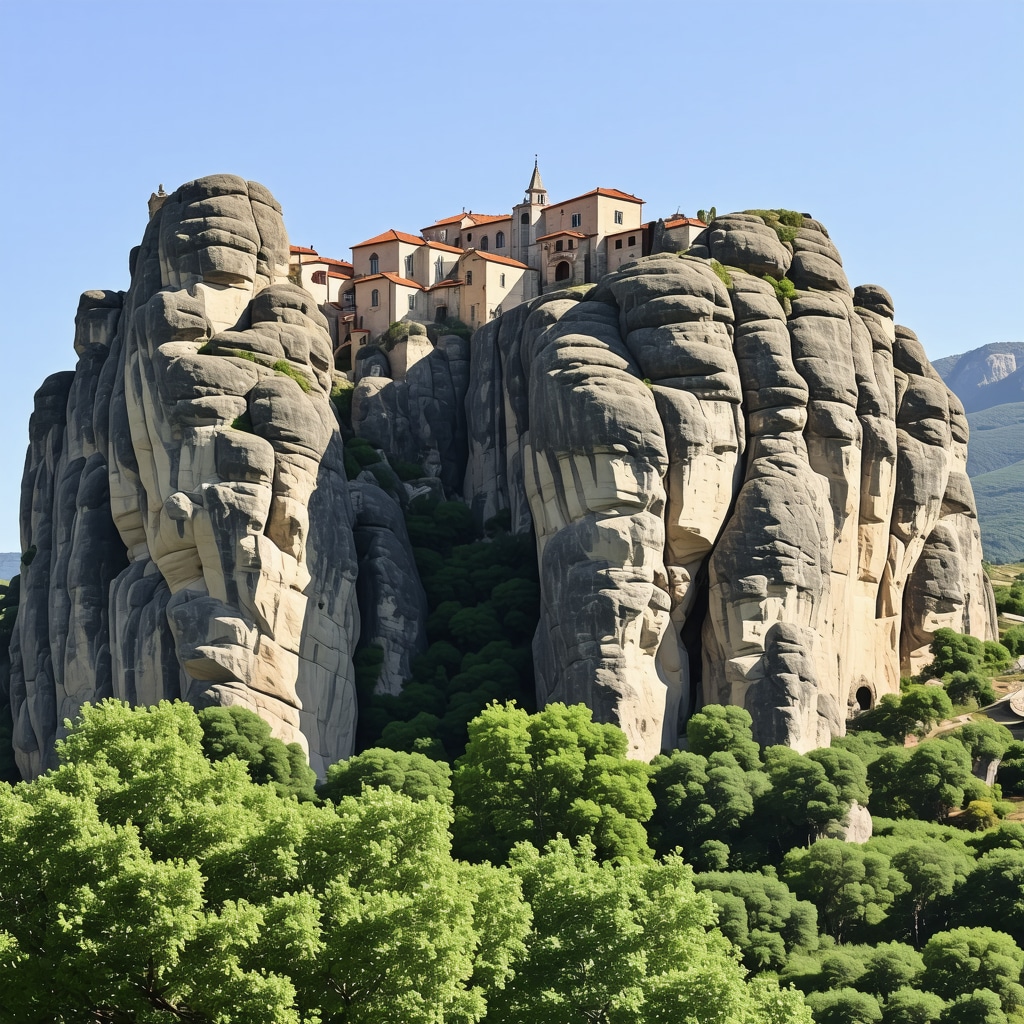 Meteora: Razgledne točke, cerkve in legende na osupljivih skalnih pečinah v Grčiji