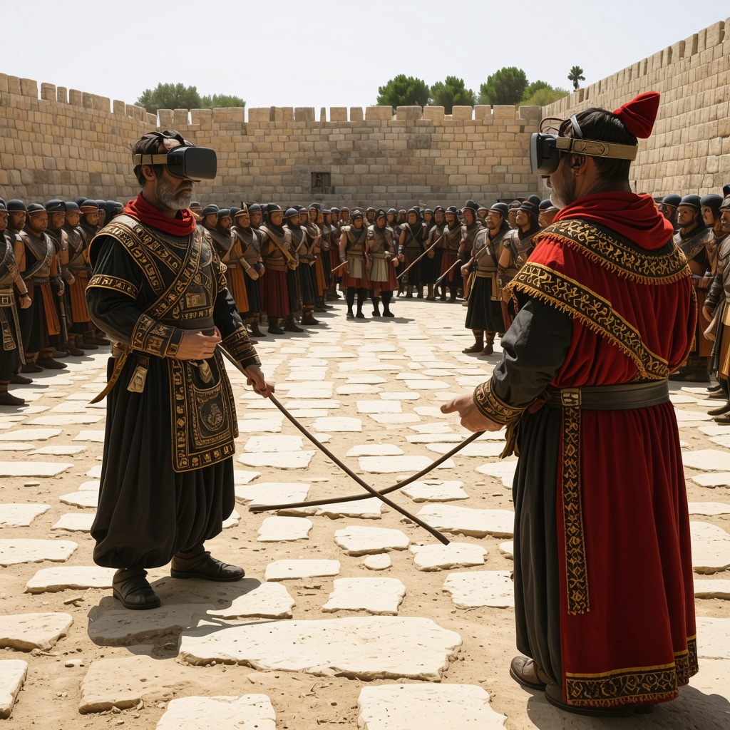 Virtual reality experience of a traditional Rhodes ritual, showcasing digital cultural preservation tools.
