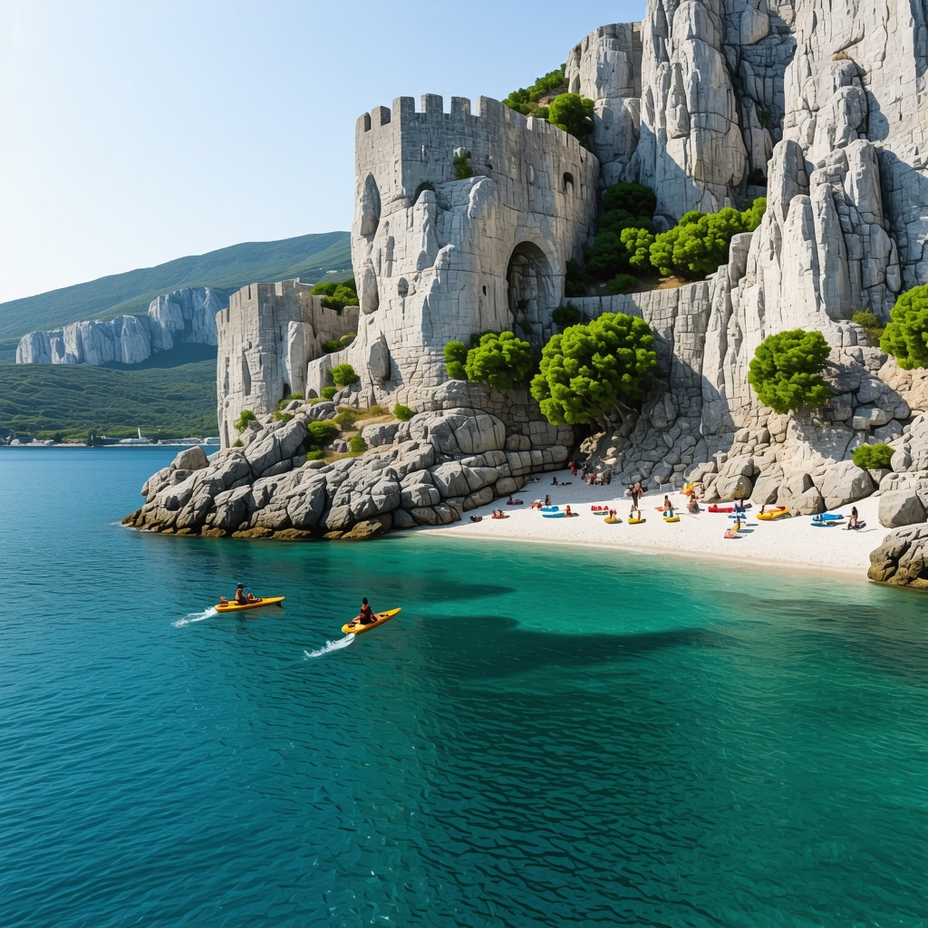 Omiš: Adrenalinske aktivnosti, starodavni utrdbeni grad in čudovite plaže