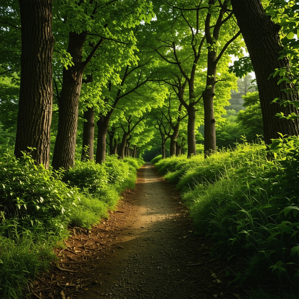 Hiking trail in Stolac with native plants and digital map interface illustrating sustainable tourism
