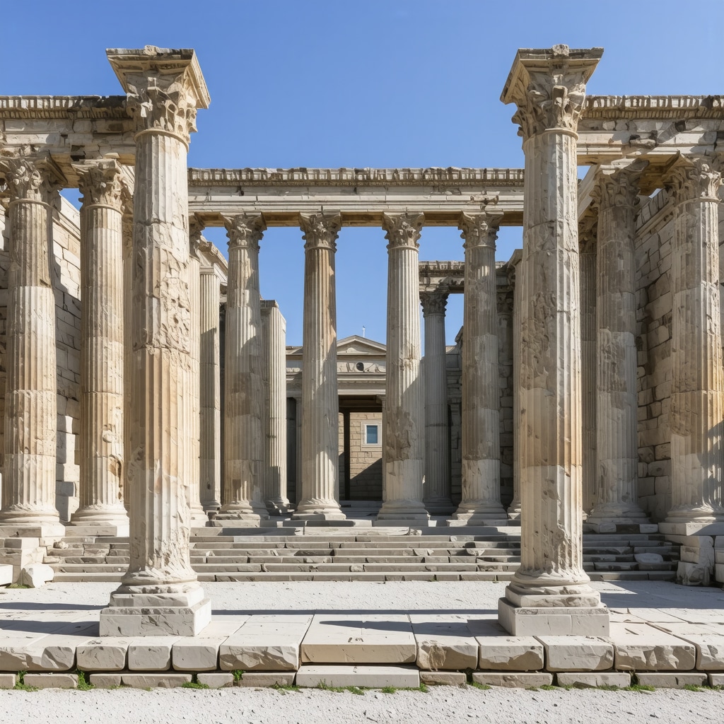 Ruins of Roman forum and amphitheater in Zadar showcasing ancient architecture