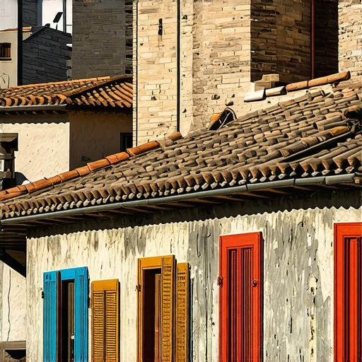 Scenic view of Balkan cultural heritage sites with traditional architecture and festivals