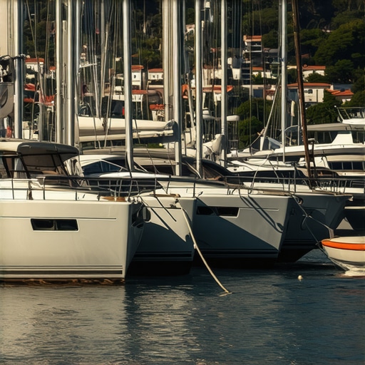 Luxurious yacht marina in Tivat with scenic view of the Mediterranean