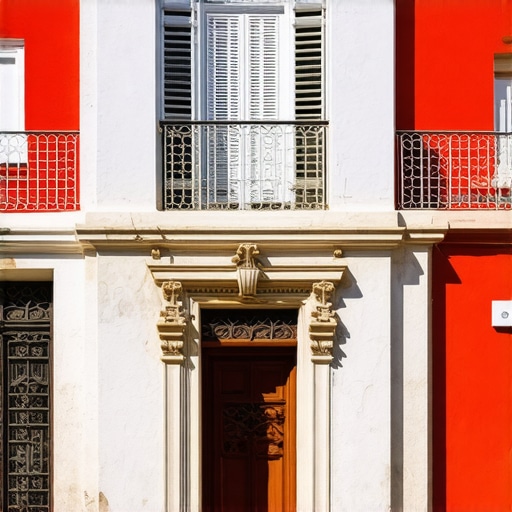 A scenic view of Tirana's historic buildings with lively streets