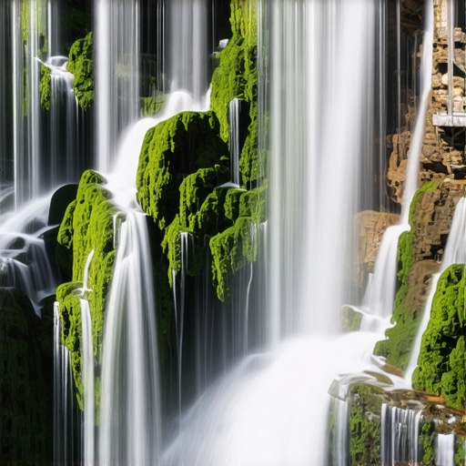 Panoramic view of Plitvička jezera with waterfalls and lush greenery