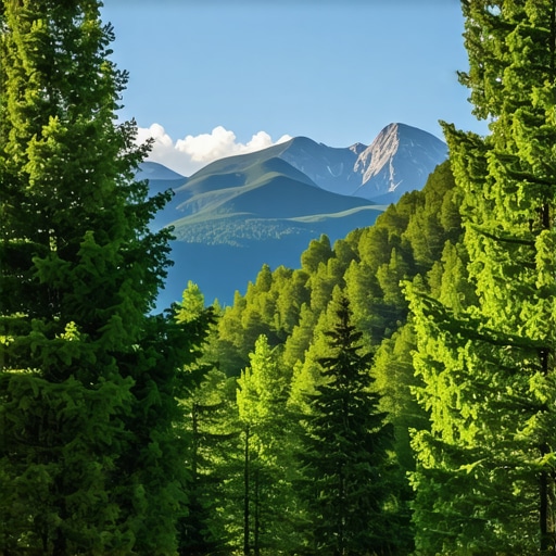 Scenic view of mountains and forest in Serbia, showcasing natural beauty