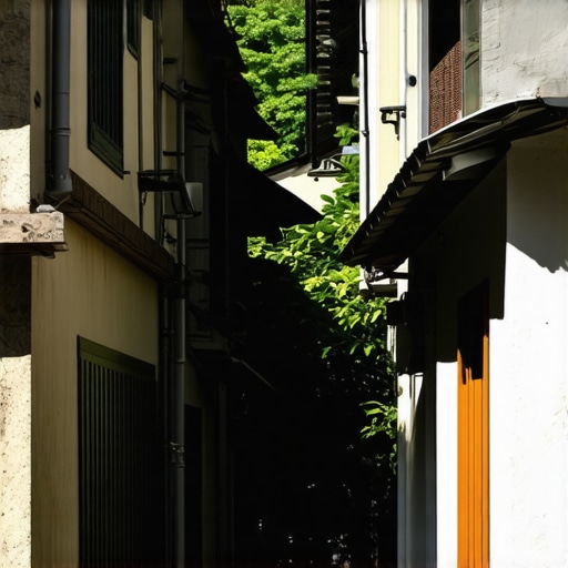 Traditional houses and local life in a hidden alley of Solun