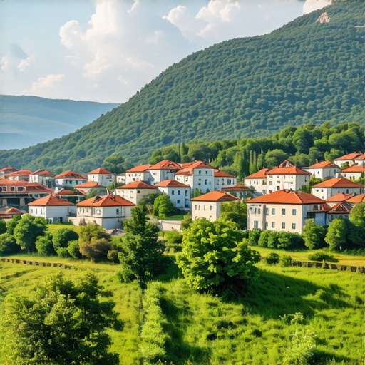 Panoramic landscape of Kırklareli showcasing historic buildings and surrounding nature